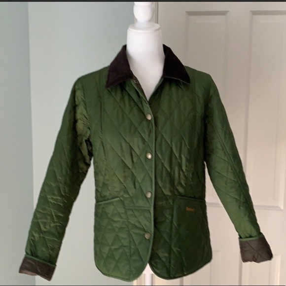 Barbour Jackets & Blazers - Barbour Jacket- Green with Brown collar